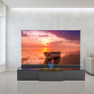 100 120 150 Inch Telescopic TV Cabinet Intelligent Short Throw Projector Cabinet