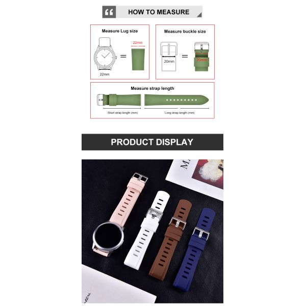 SHX AquaPuls Silicone Watch Strap