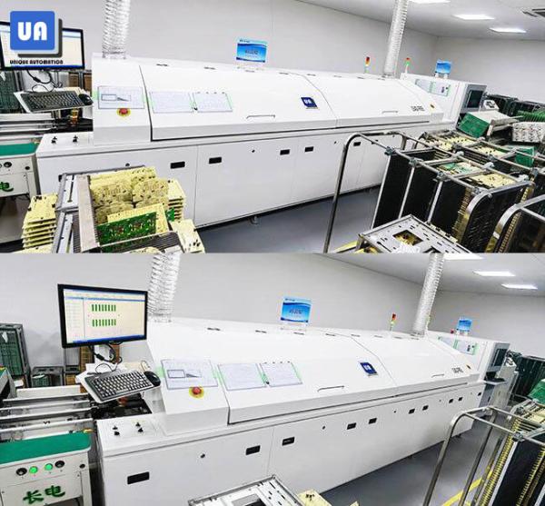 Forno do Reflow do PWB de Oven Machine RF-H600 I 50mm 400mm do Reflow de 6.5KW SMT