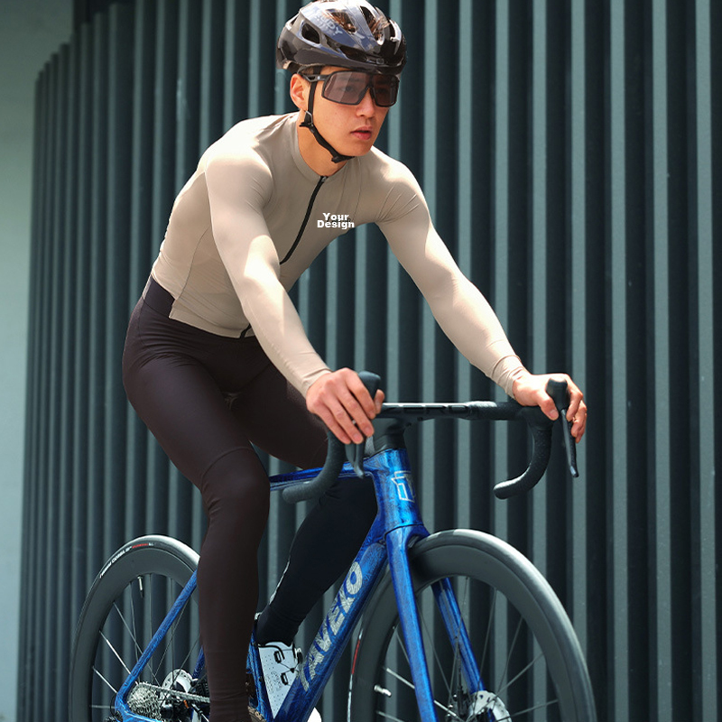 Custom OEM ODM Women COOLMAX Quick‑Dry Cycling Jersey, Breathable Road Bike Long Sleeve Riding Top