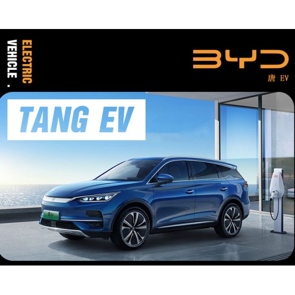 Coche Electrico Byd Tang EV Hybrid 2023 Dmi Dmp Bud Byd EV Tang 2022 2023 EV AWD 4WD 700km 730km Black Paint Byd Tang
