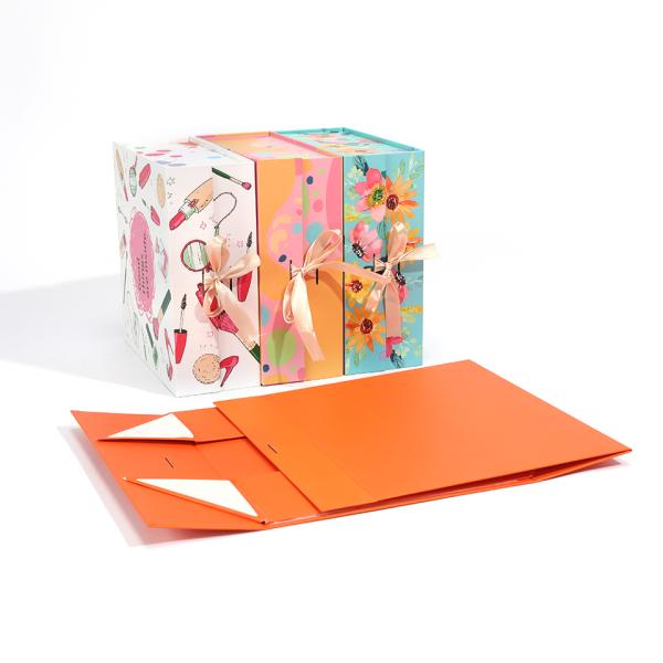 Роскошная магнитная складная упаковочная коробка для бумажной упаковки