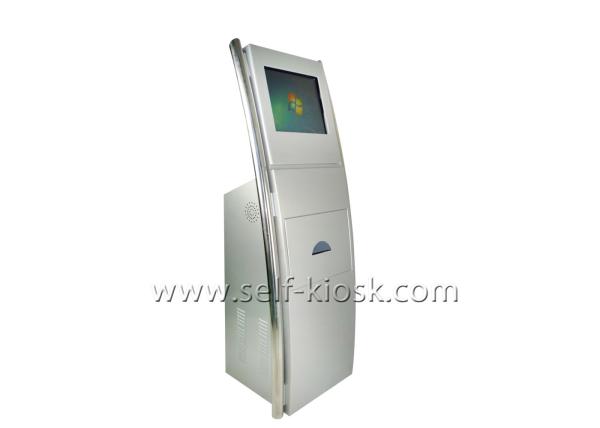 22 Inch IR Touch Screen Self Printing Kiosk With Laser Printers