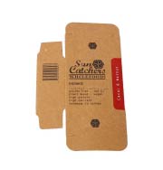 Custom Logo Food Grade Paper Brown Kraft Paper Cookie Candy Box Printing