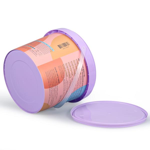 Contenant IML de capacité personnalisée de 300 ml à 5 litres pour emballage de beurre de cacahuète bien scellé