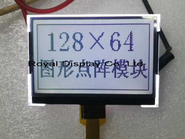 Hot Sales Blue Serial Spi Small 128X64 Graphic Cog/COB Blacklight LCD Display Module