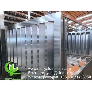 Custom Size Powder Coated Perforated Aluminum AC Cover for Facade Decoration
