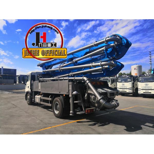 JIUHE 38M бетонный бум насос для грузовых автомобилей с гибким и большой мощностью насоса