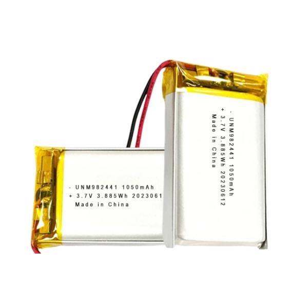 OEM ODM Customized 3.7V 1050mAh Li-Ion Polymer Battery 982441 For Intelligent Doorbell