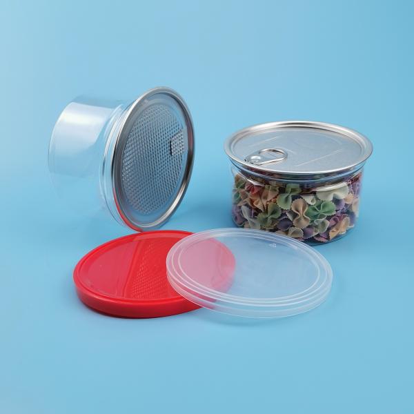 400ml FDA Peanuts Clear PET Leak Proof Plastic Food Jars