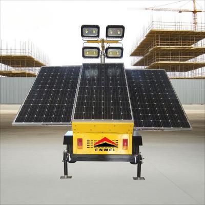 Remolques de iluminación LED con energía solar y gran adaptabilidad ambiental para la iluminación de parques químicos