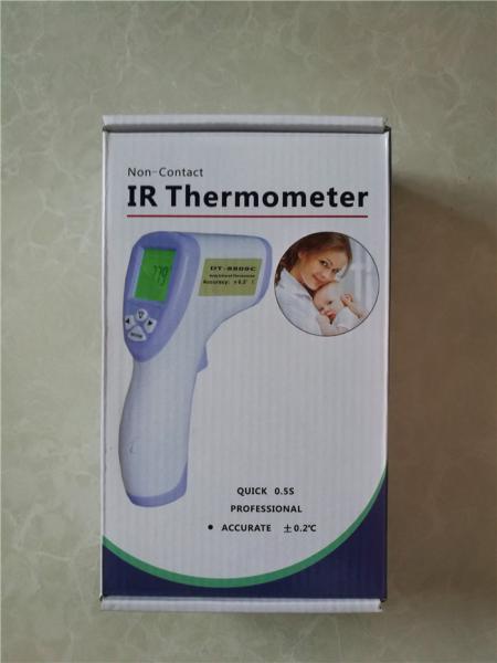 Non Contact Infrared Forehead Thermometer Digital Baby Thermometer ABS Plastic Material