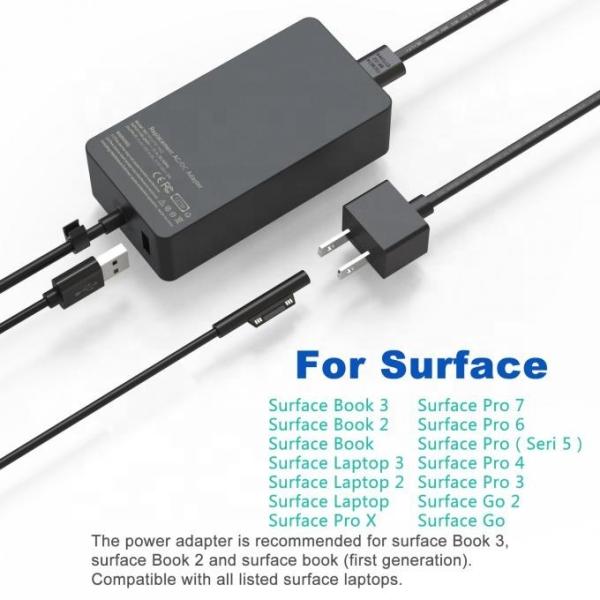 Factory Selling 15V 8A 127W Power Charger 1932 127w for Microsoft Surface Book 3 15 Laptop Studio 1932 Surface Pro 8  9 X