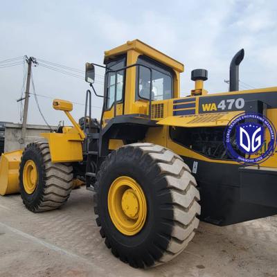 Komatsu WA470-3 Equipamento de construção de carregadores usados para engenharia de grandes minas