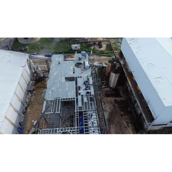 Fireproof Durable Prefabricated EPS Sandwich Wall Panel Steel Structure Workshop Easy to Install