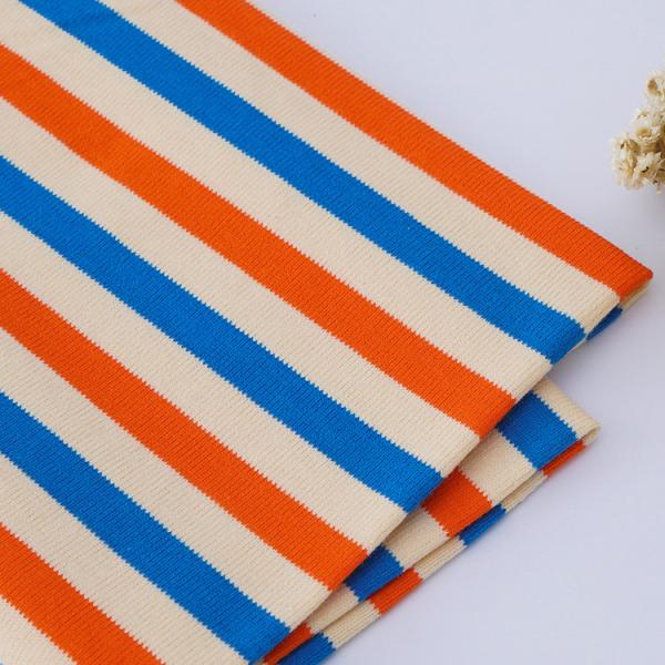 Tecido de algodão listrado suave e confortável amigável e saudável para a pele