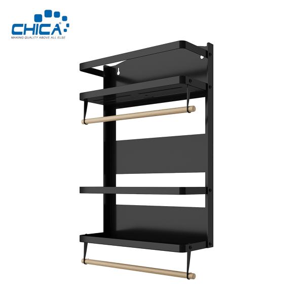 Magnetic Refrigerator Shelf 4 Tiers Kitchen Fridge Storage Rack Fridge Rack  Accessories of Kitchen Sink