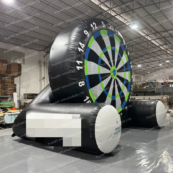 Inflatable Football Toss Dartboard Game Giant Inflatable Soccer Target Dart Inflatable Soccer Dart Board for Outdoor