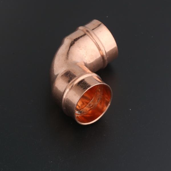 NXF ASTM B280/EN12735/JISH3300 C11000 C12200 DN15-1200 SCH10-XXS LR SR 45° 90° Butt Welding Copper Elbow