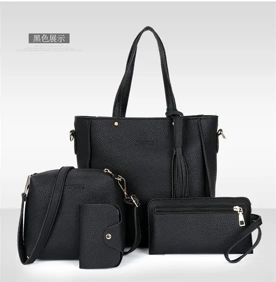 NATIONAL Style Unisex PU Leather Crossbody Bag with Large Capacity and Lychee Pattern
