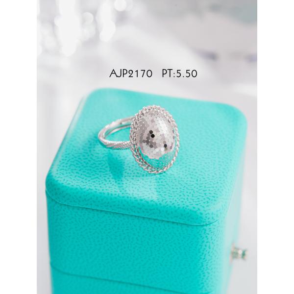 Platinum set necklace & earring & ring new jewelry.