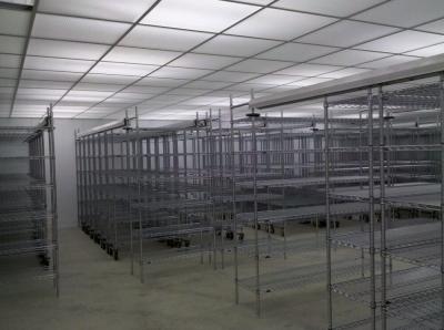 Sistema high-density do shelving da sala fria para o armazenamento seco, os refrigeradores e os congeladores das pessoas sem marcação