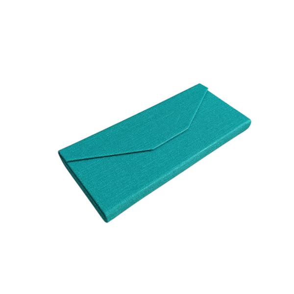 Blue Magnet Closure Folding Triangle Eyeglasses Case Sunglasses Packaging Box