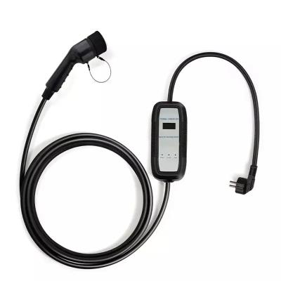Lightning Proof 32A Type 1 And Type 2 Portable AC EV Charger With Screen Display