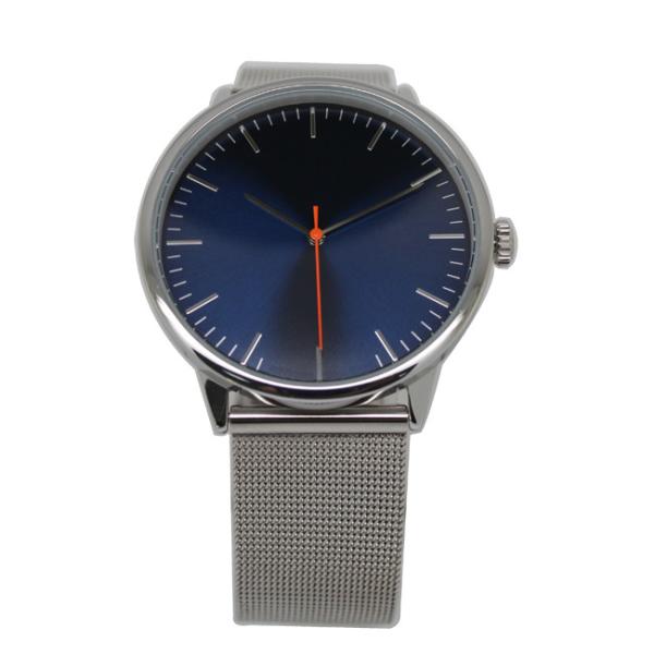 Round Alloy Wrist Watch / Stainless Steel Mesh Watch , Private Label Men Logo Customized