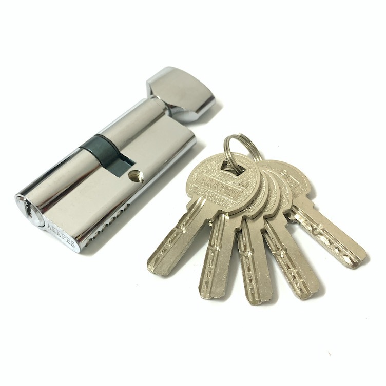 Silver Single Cylinder Lock 70mm Lock Cylinder With Brass Pins Or Iron Pins