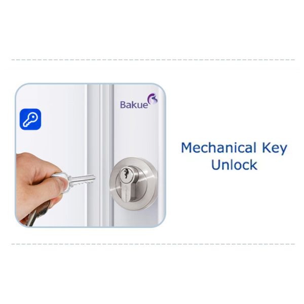 Rechargeable Lithium Batteries Bluetooth Door Lock Core  Keyless Entry System Mobile App Control