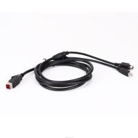5A Nylon 24V PoweredUSB Cable para USB-B Macho e Hosiden Plug para impressora