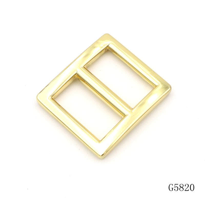 Gold Plated Metal Square Buckle 16mm 19mm 26mm 32mm Adjustable Strap Buckles
