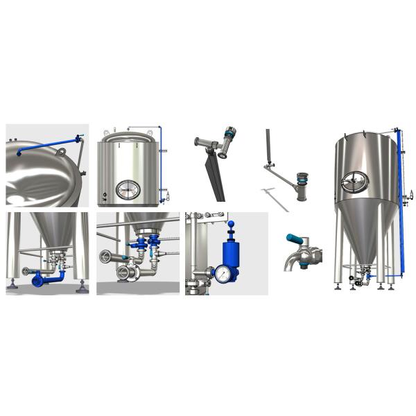 300L To 10000L Brewing Conical Fermenter Tanks