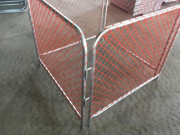 Rubbish Cage 50mm*50mm orange chain link infilled mesh construction barriers