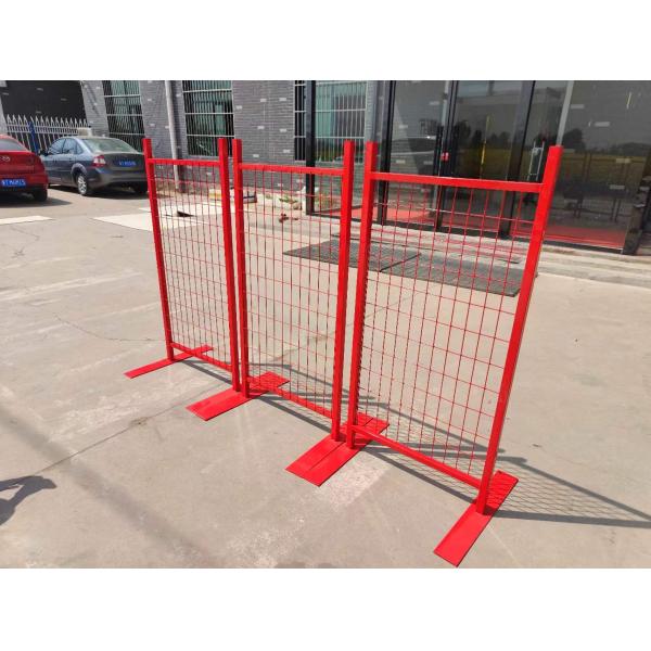 4.0mm Wire Diameter Welded PVC Coated Portable Temporary Fence for Canada Market Sale