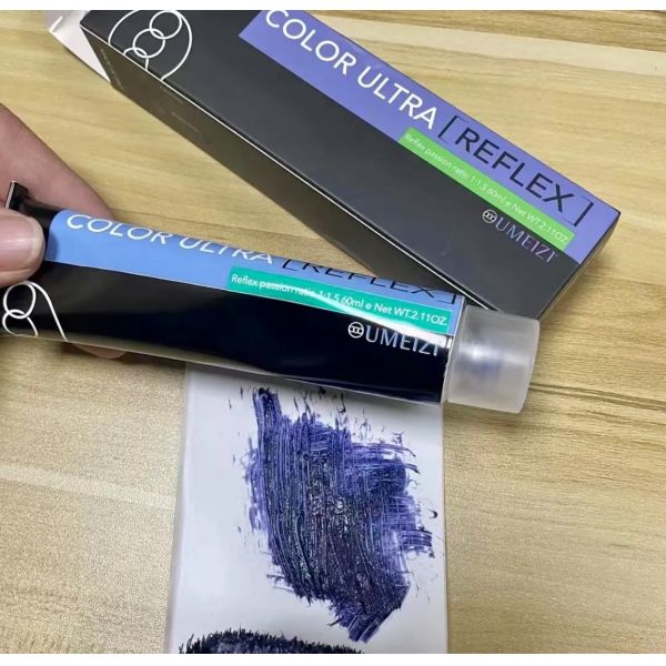 Low Ammonia Semi Permanent Hair Color Cream Ultra Blue Professional Easy Coloring