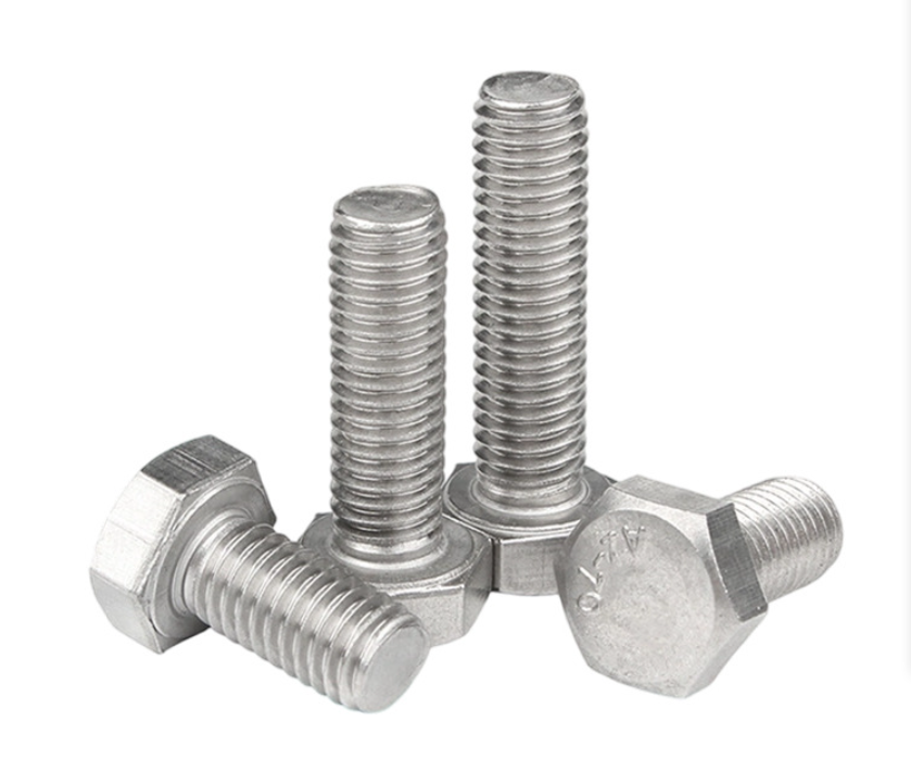 Steel Hex Head Bolt Custom Made Bolts DIN933 Standard Zinc Plated