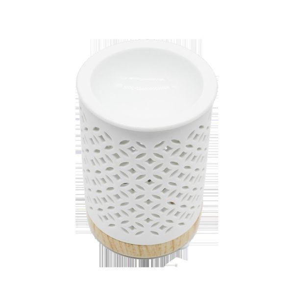 Wholesale  White Pottery Candle Holder  Wax Melt Burners  Customized Candle Holder Lovely  Ceramic Candle Holder