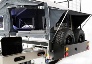 4 3 2 Person Tent Trailer Mounted Off Road RV Variety All-Terrain Tires Large