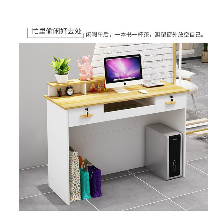 Retailer Shops Reception Counter with Wooden Checkout Store Counters and Front Simle Desk