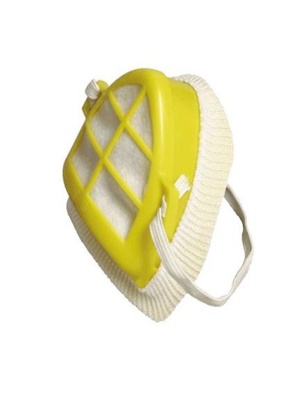 Triangle Shape Antibacterial Face Mask Plastic Shell With Non Woven Filter