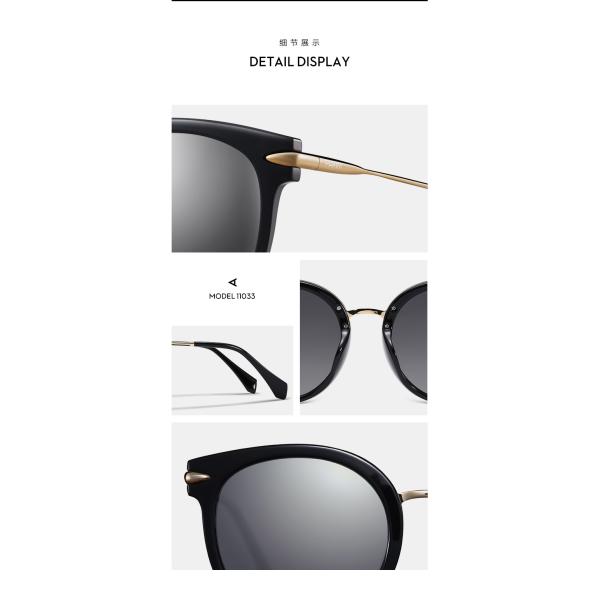 Fashionable Ladies Polarized Sunglasses Eyeglasses Black Blue Green Lens Durable