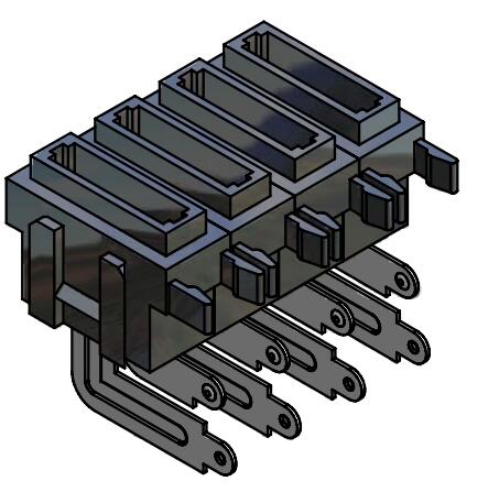 патрон предохранителя лезвия держателя PCB тетрады тройни двойника 32V 30A стандартный