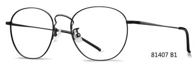Women Men Metal Eyeglasses Frames For Round Lens 81407 B1 / B2