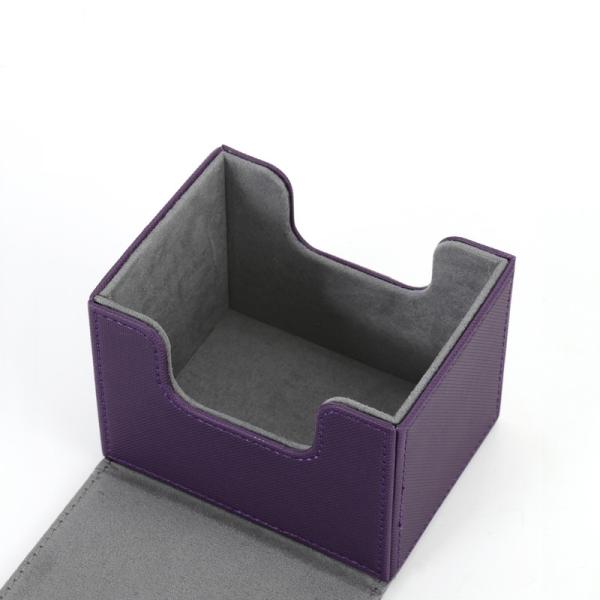 100+ Кожаный футляр для колоды карт с боковой загрузкой Кожаная коробка для игра