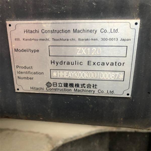 Válvula hidráulica original usada Hitachi ZX120-3 ZX120-6 EX120 Excavadora de rastreamento 12 toneladas