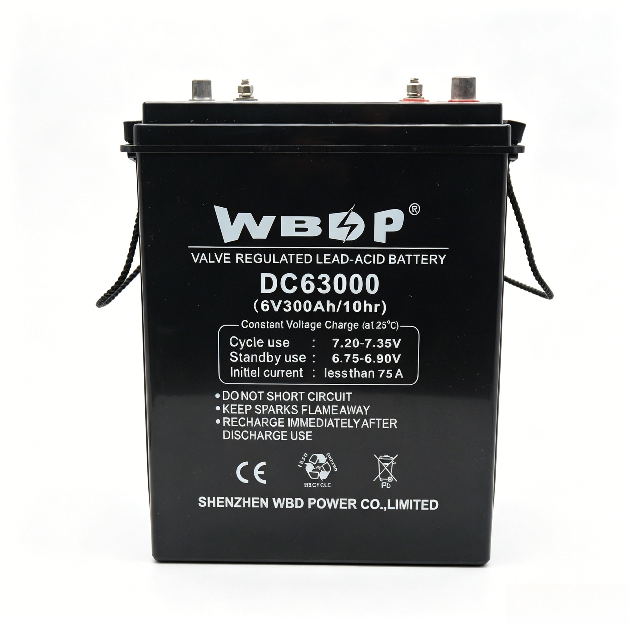 300Ah 6V AGM Battery Maintenance Free Deep Cycle VRLA Battery Rechargeable For Electric-Bike / Golf Cart