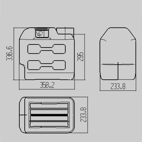 SIDUN 20 Litre Water Storage Tank With Tap