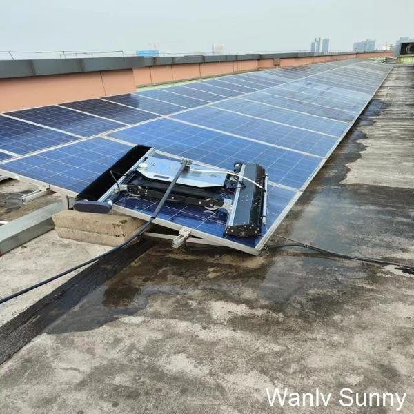 OEM Supported Tech and Automated Solar Panel Cleaning Robot for Photovoltaic Plants
